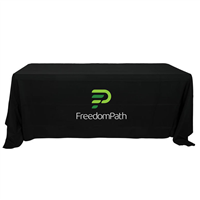 FreedomPath Black Table Cloth - Color Logo